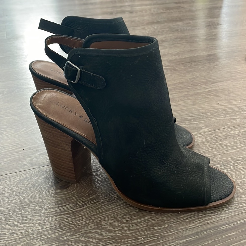 Lucky Brand ‘Lisza’ Open Toe Bootie